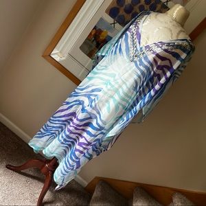 Kaftan Mumu Dress Cover Up - Beaded - One Size